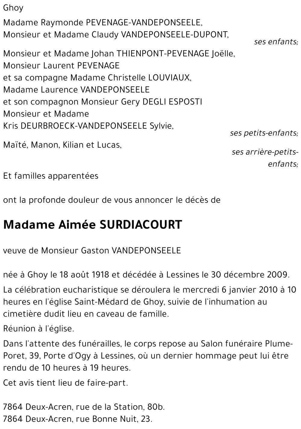 Aimée SURDIACOURT