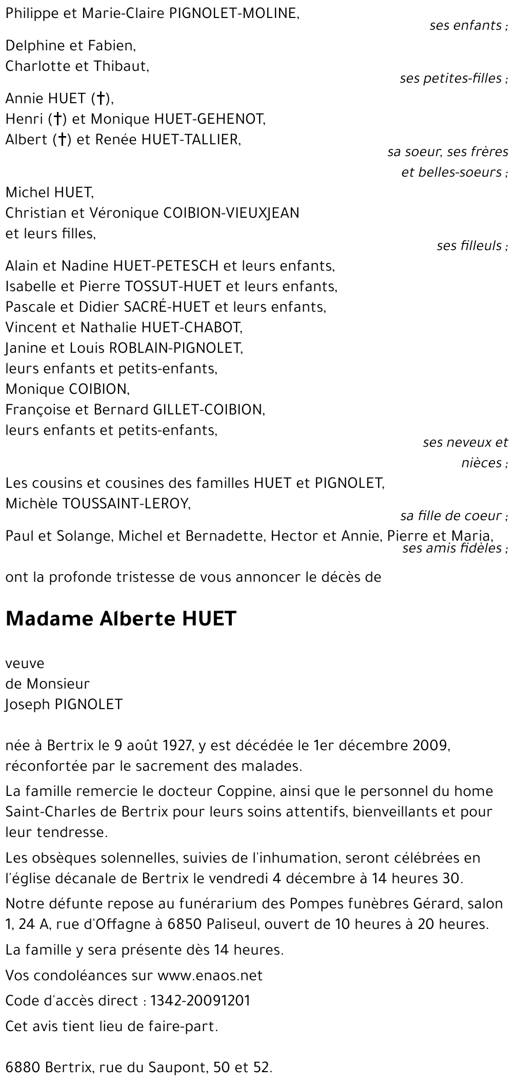 Alberte HUET