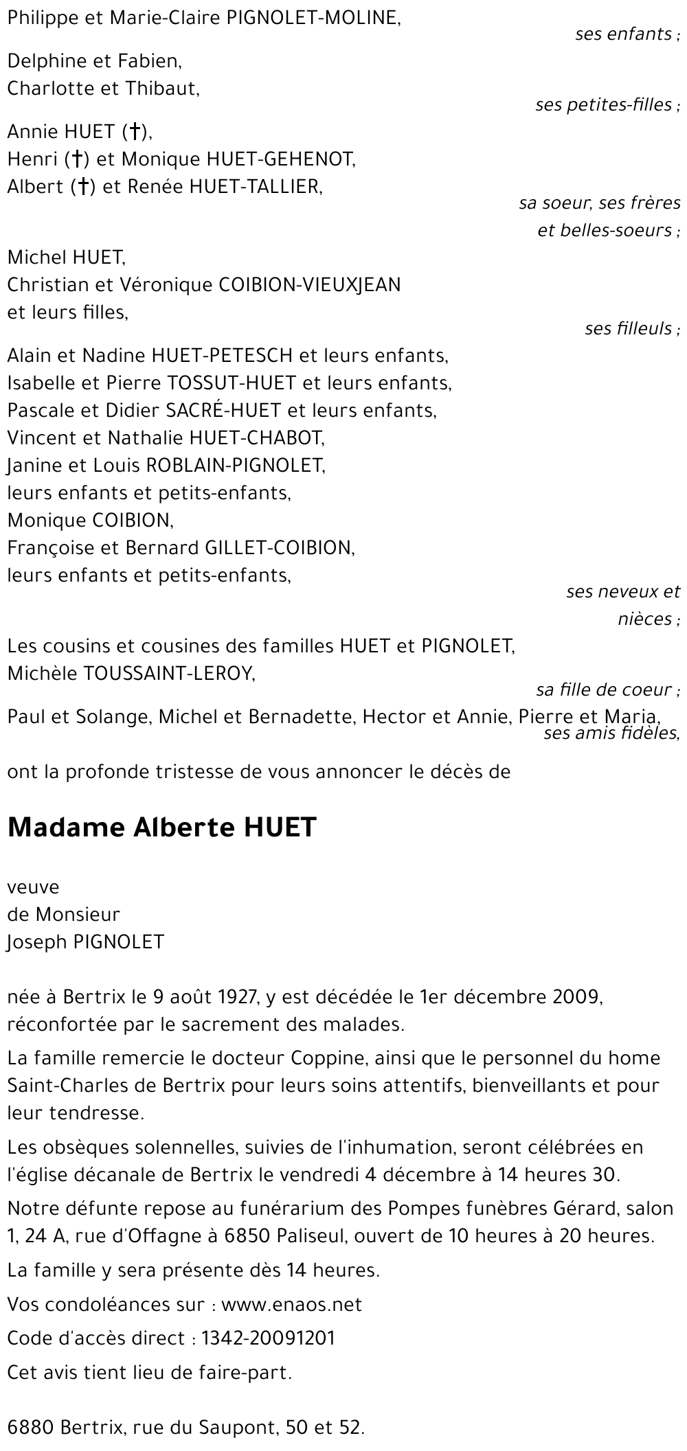 Alberte HUET