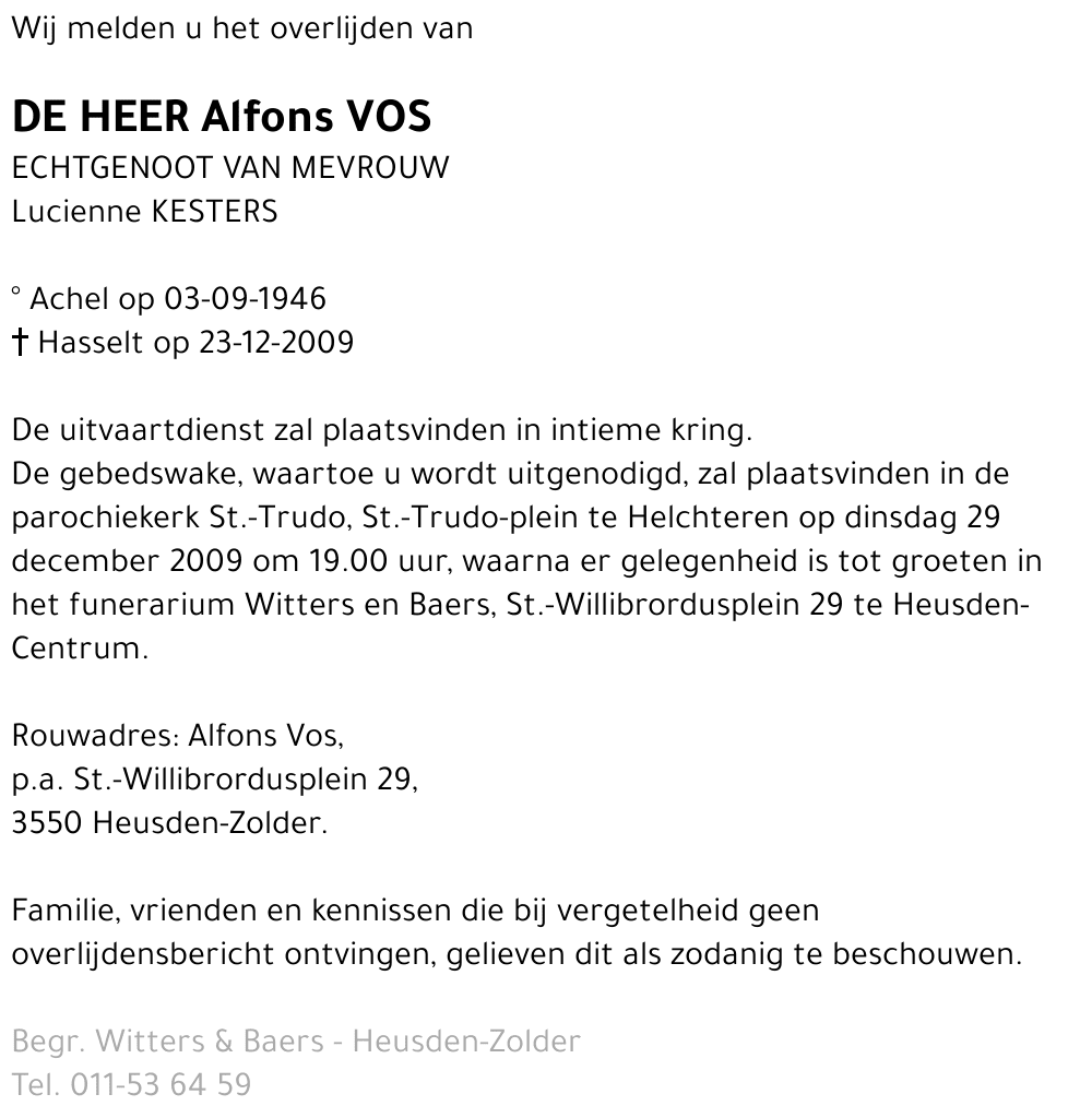 Alfons Vos