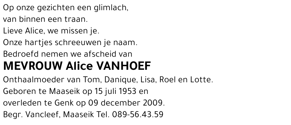 Alice Vanhoef