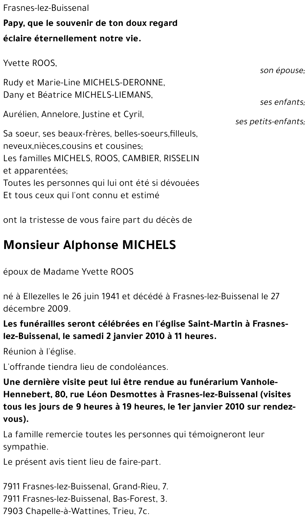 Alphonse MICHELS