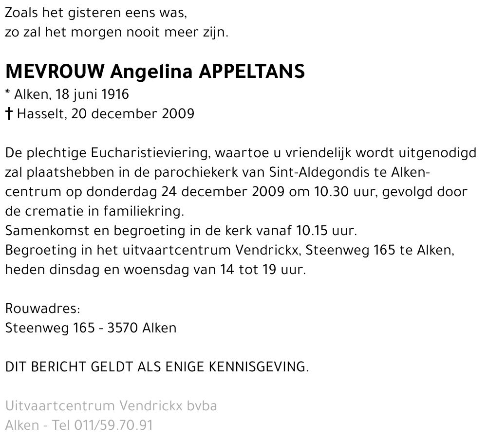 Angelina Appeltans
