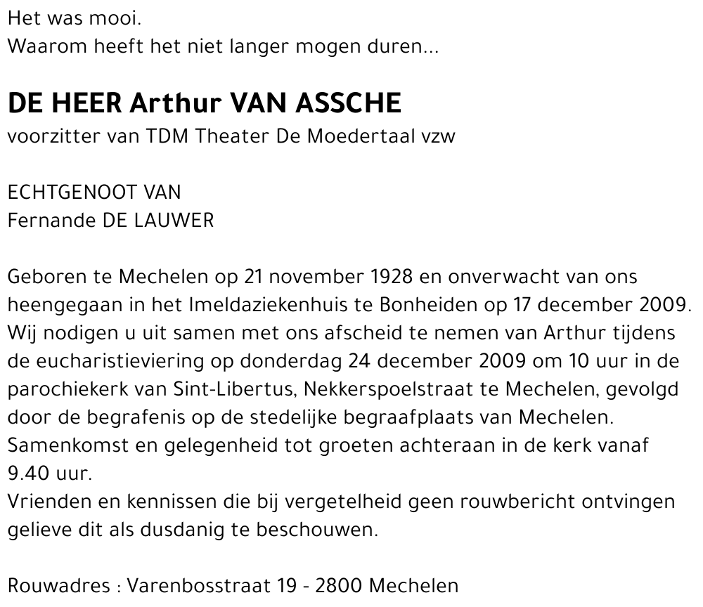 Arthur Van Assche