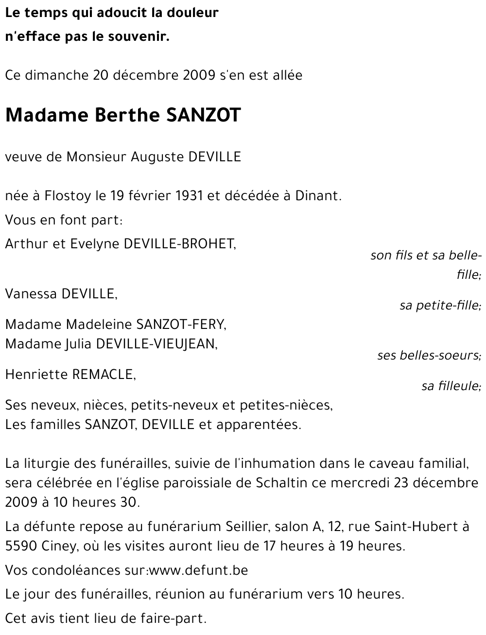 Berthe SANZOT