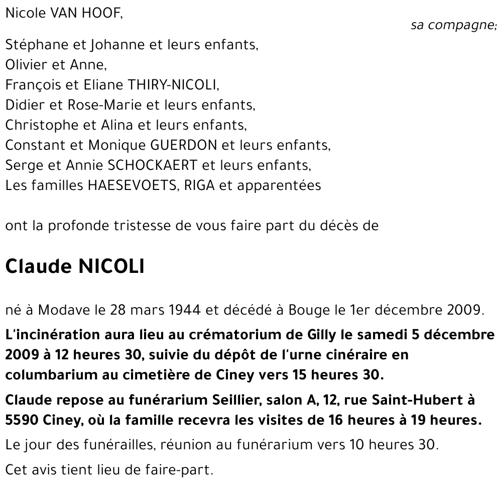 Claude NICOLI