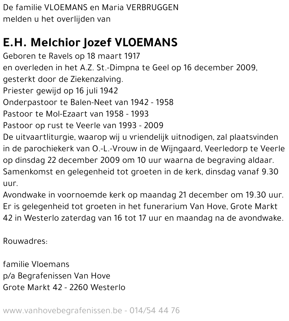 E.H. Melchior Jozef Vloemans