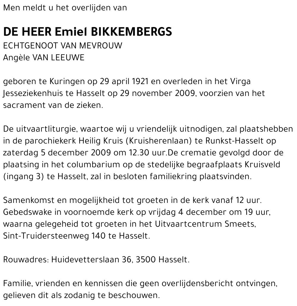 Emiel Bikkembergs