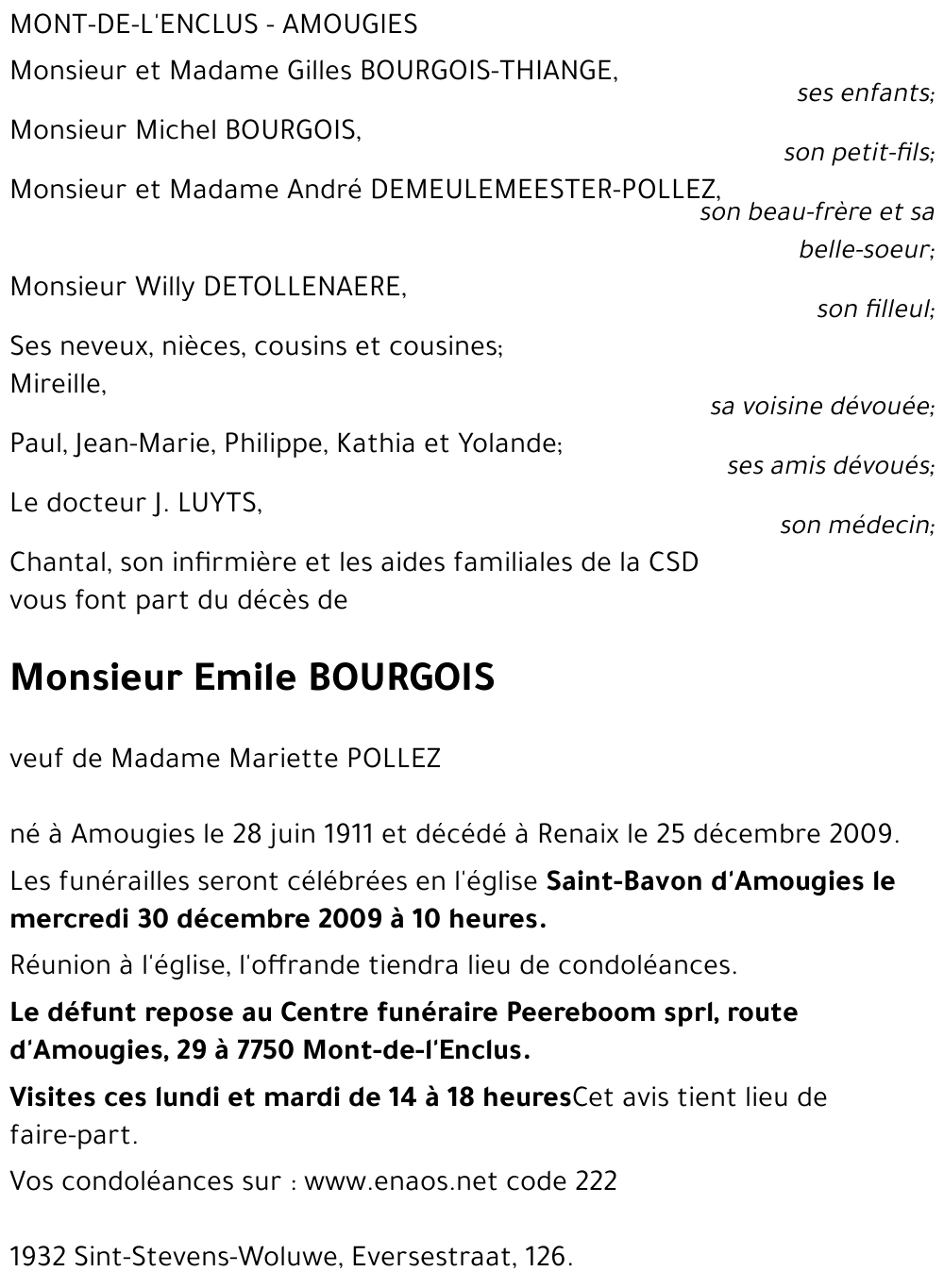 Emile BOURGOIS