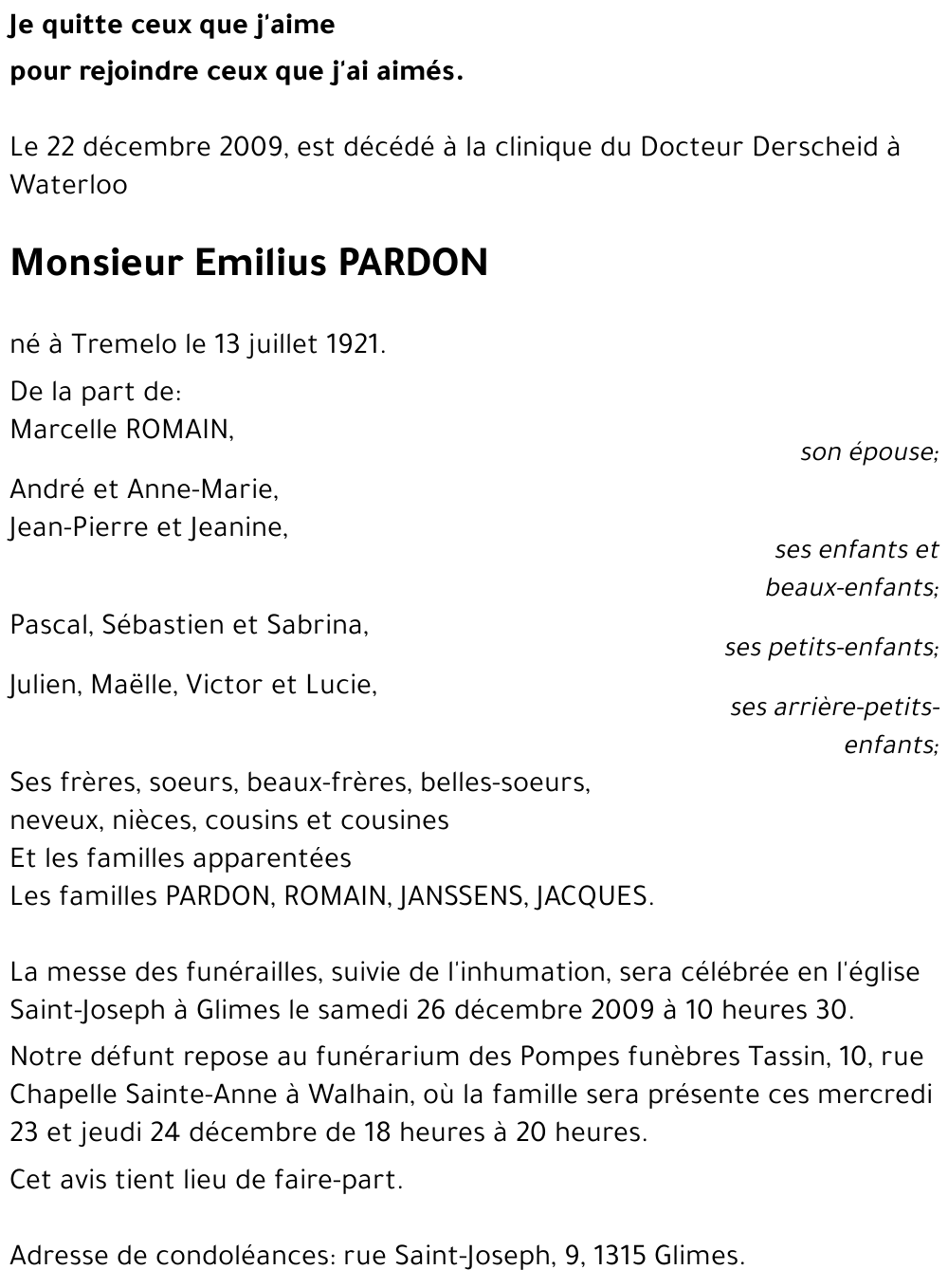 Emilius PARDON