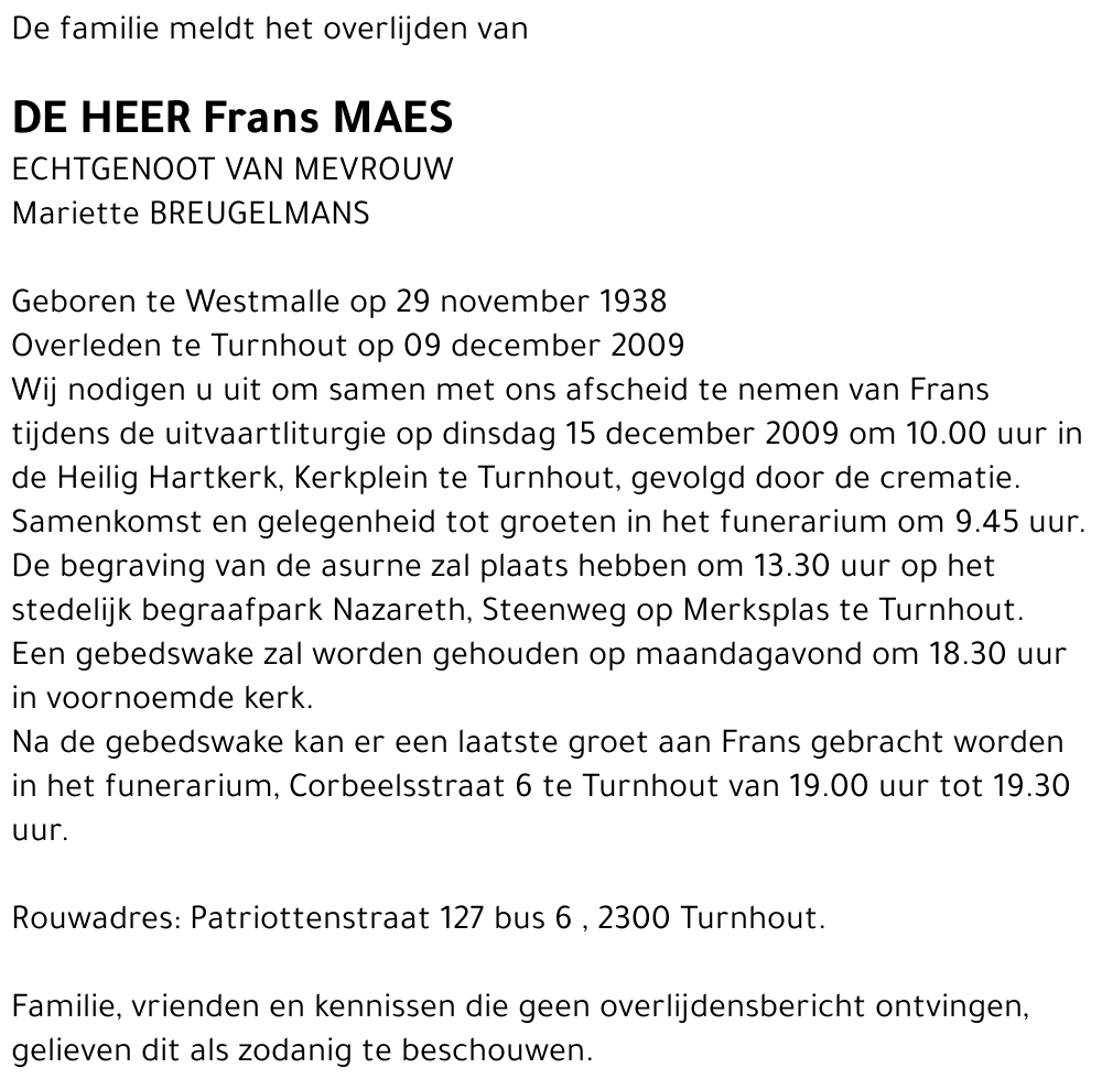 Frans Maes