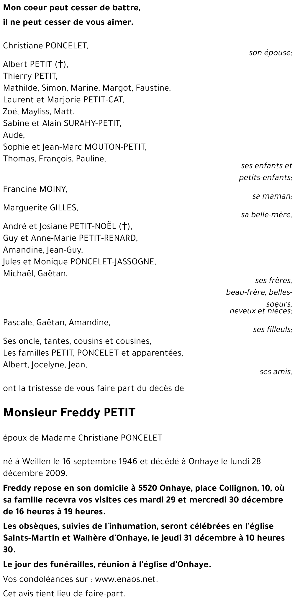Freddy PETIT