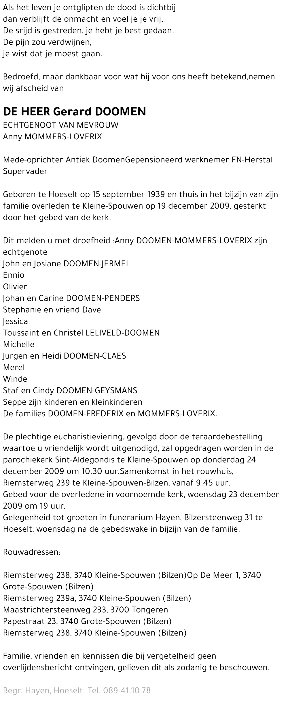 Gerard en Elisa Doomen-Mommers