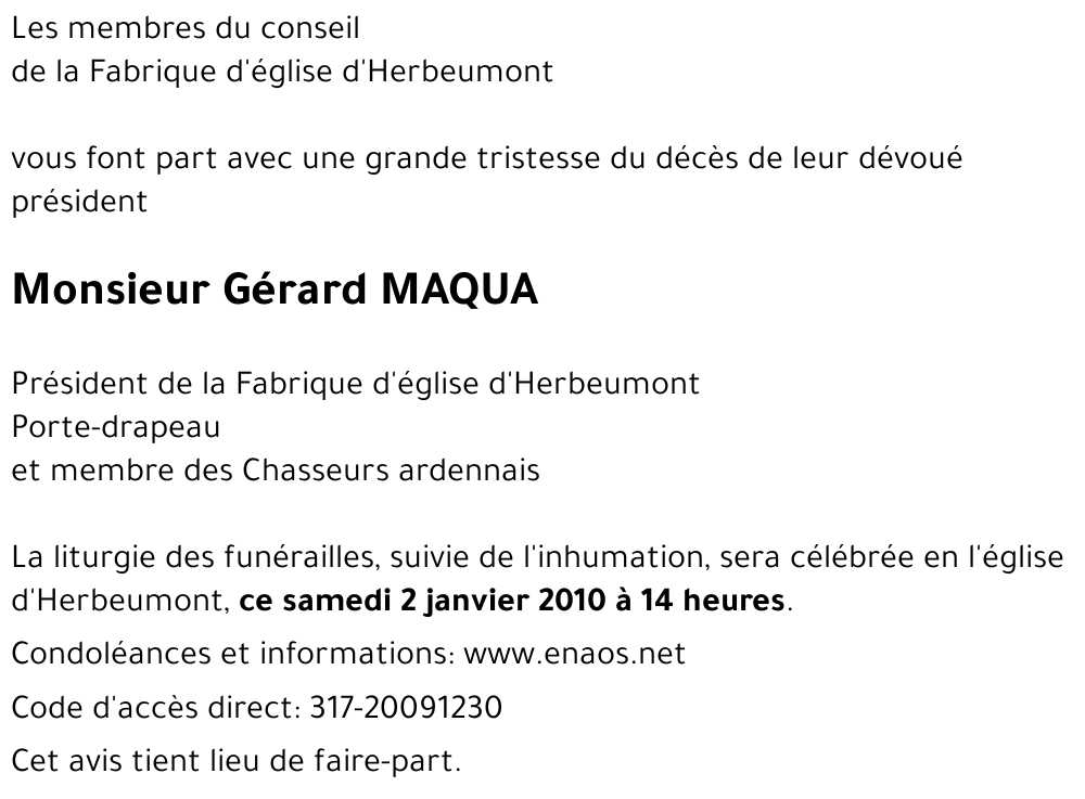 Gérard MAQUA