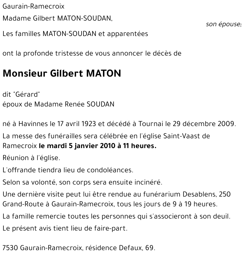 Gilbert MATON