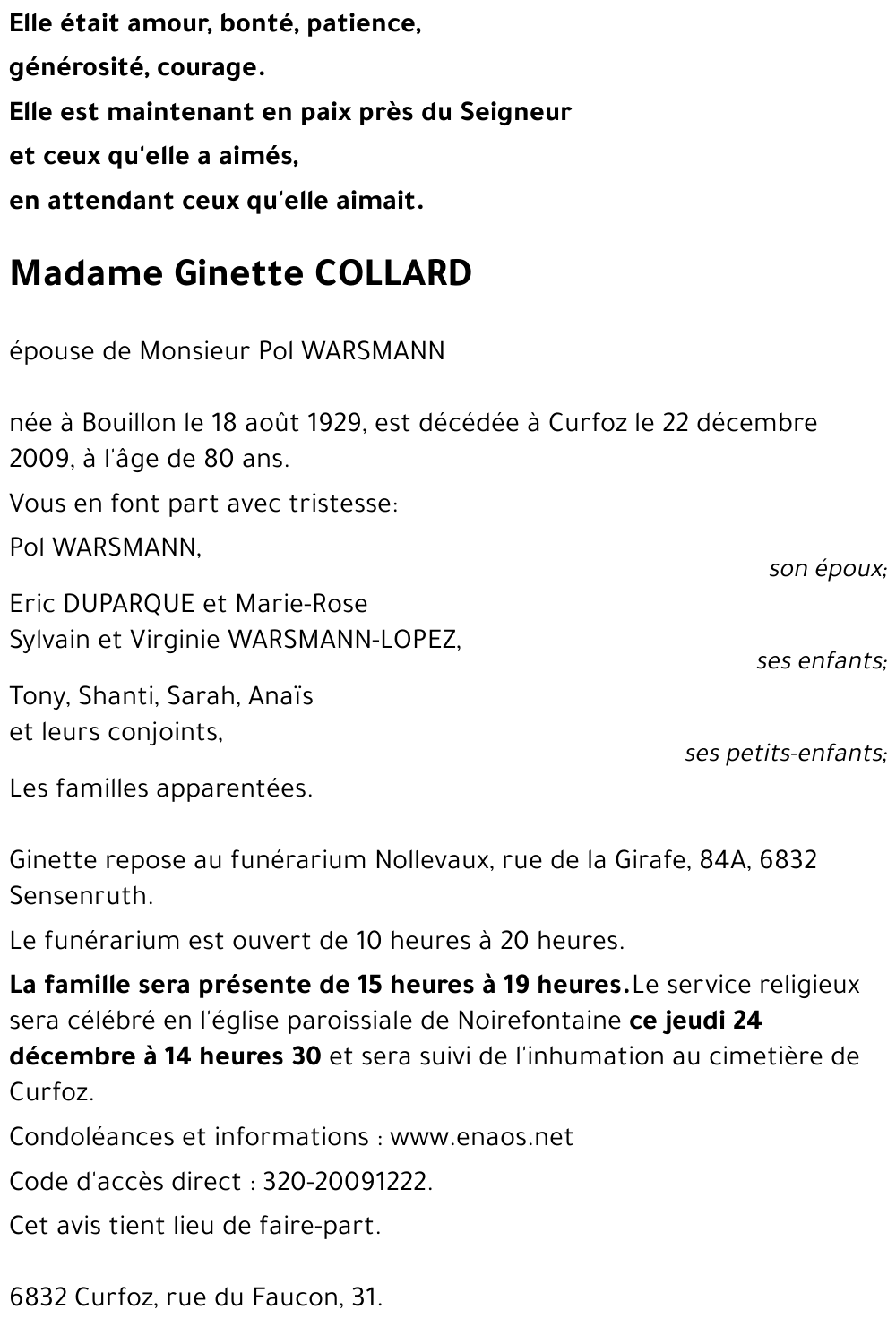 Ginette COLLARD