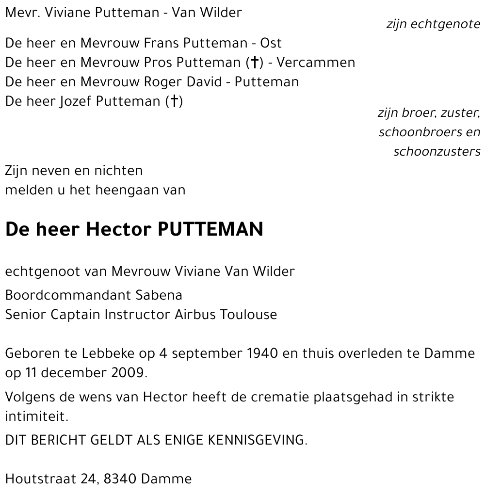 Hector PUTTEMAN