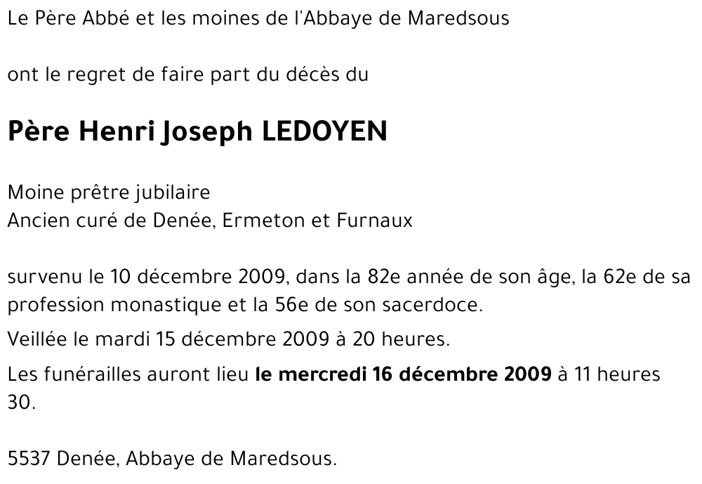 Henri Joseph LEDOYEN