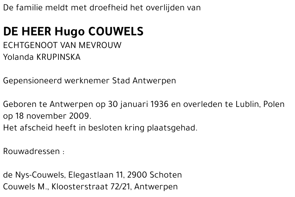 Hugo Couwels