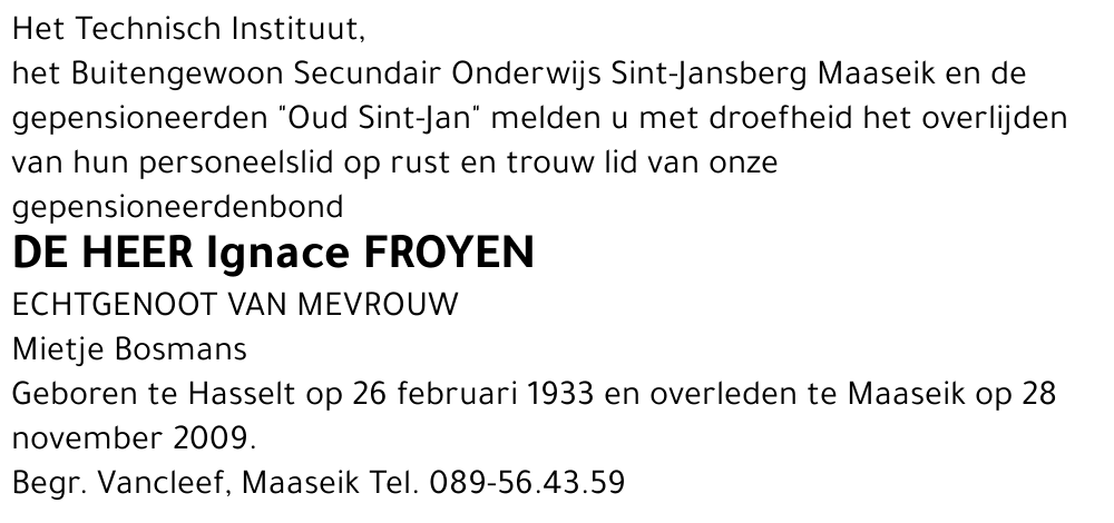 Ignace Froyen