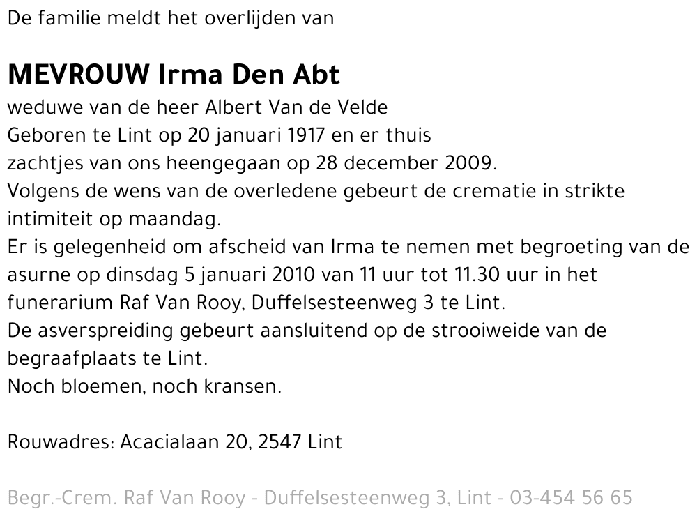 Irma Den Abt