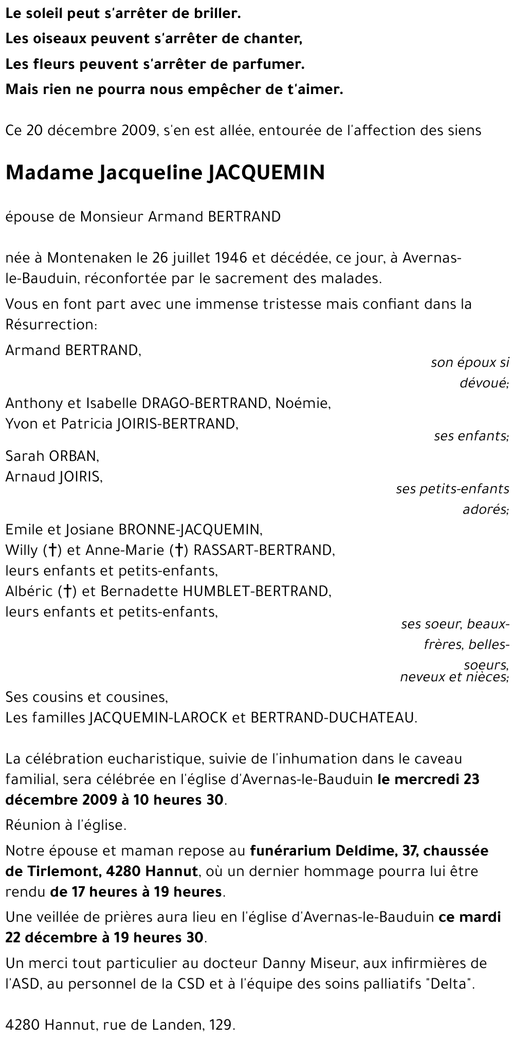 Jacqueline JACQUEMIN