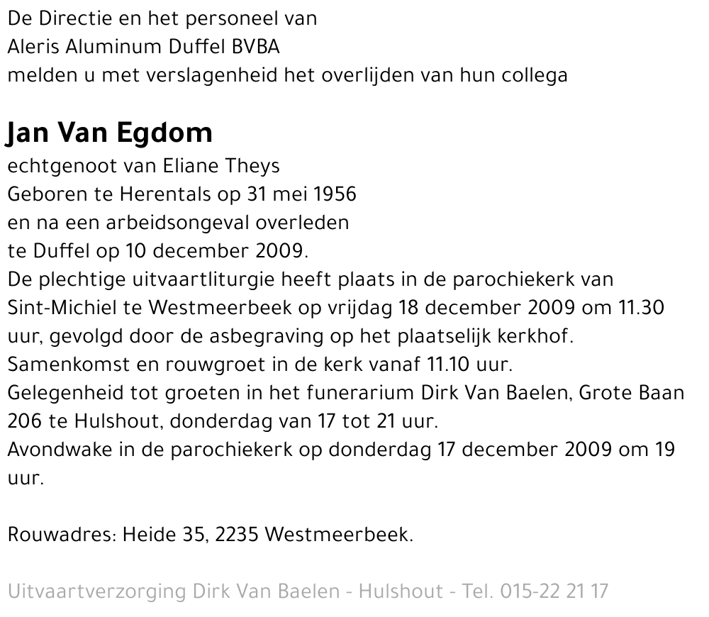 Jan Van Egdom