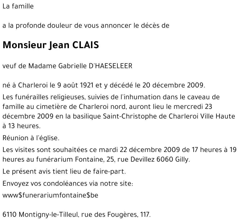 Jean CLAIS