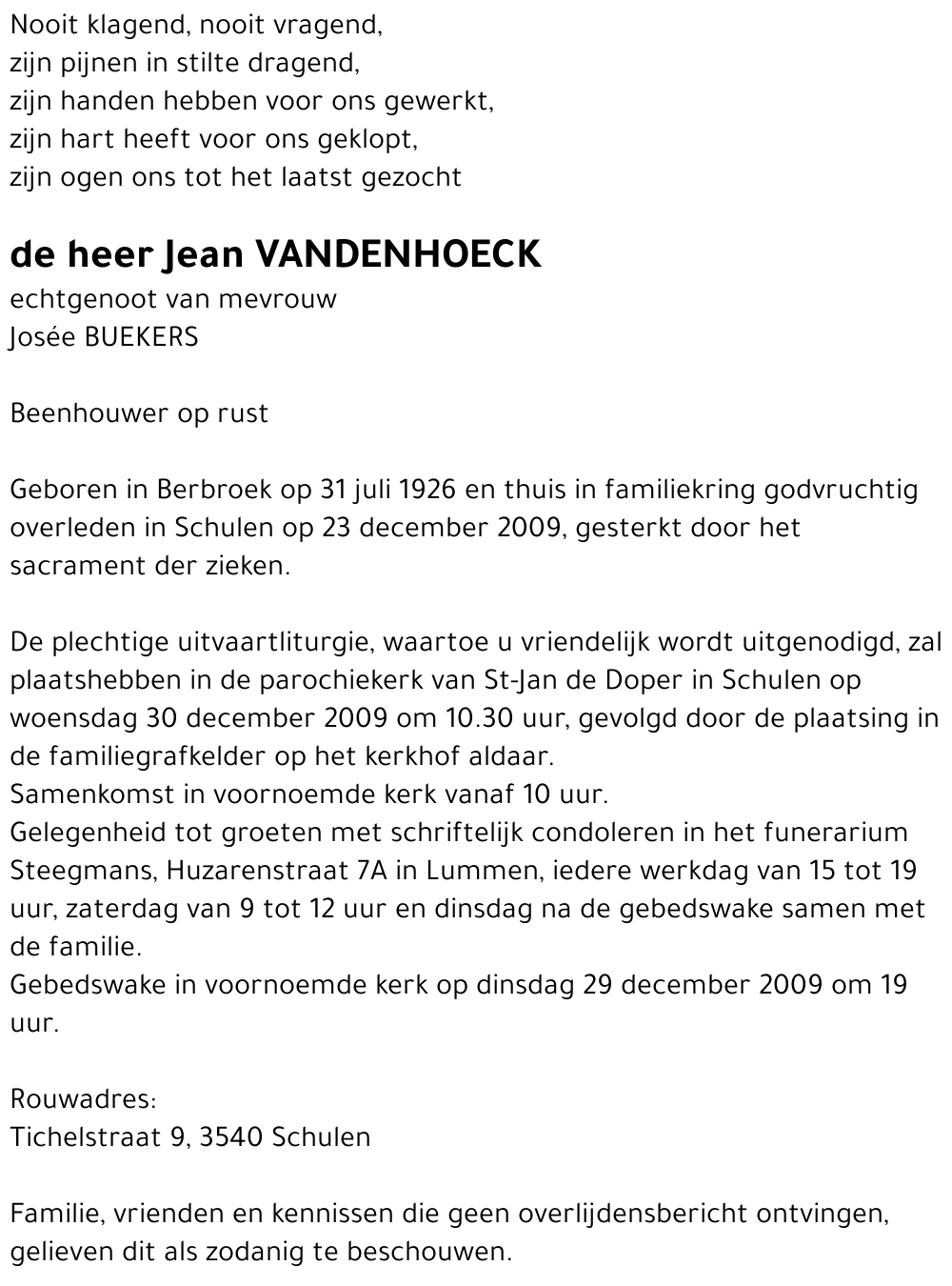 Jean Vandenhoeck