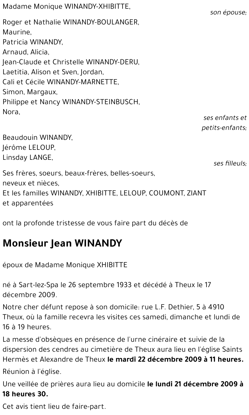 Jean WINANDY