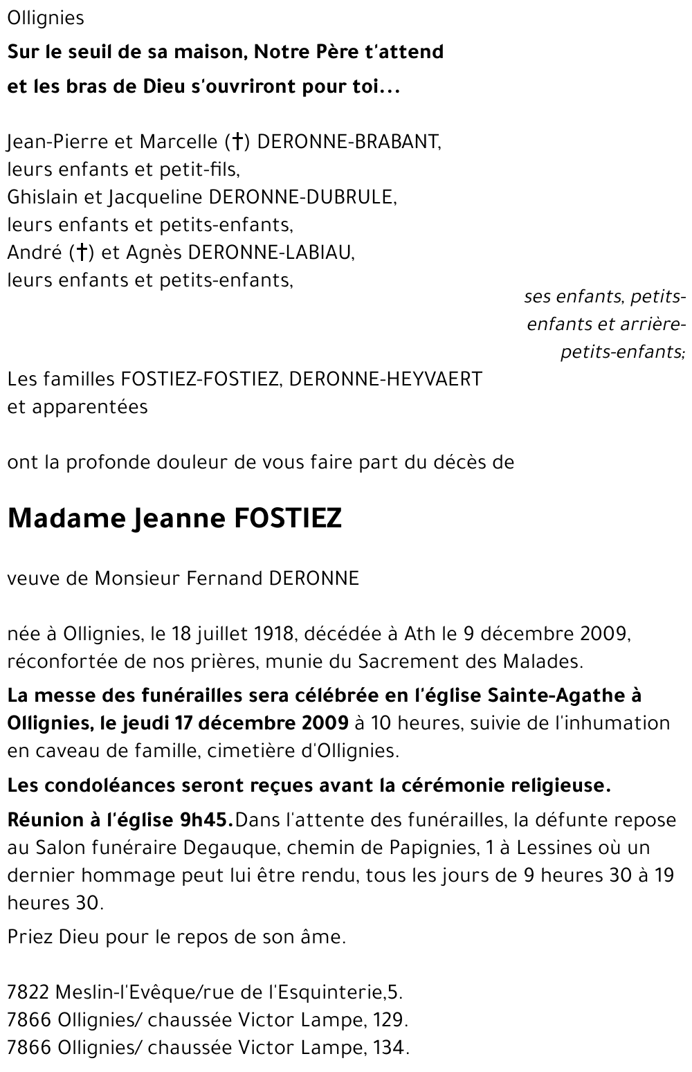 Jeanne FOSTIEZ