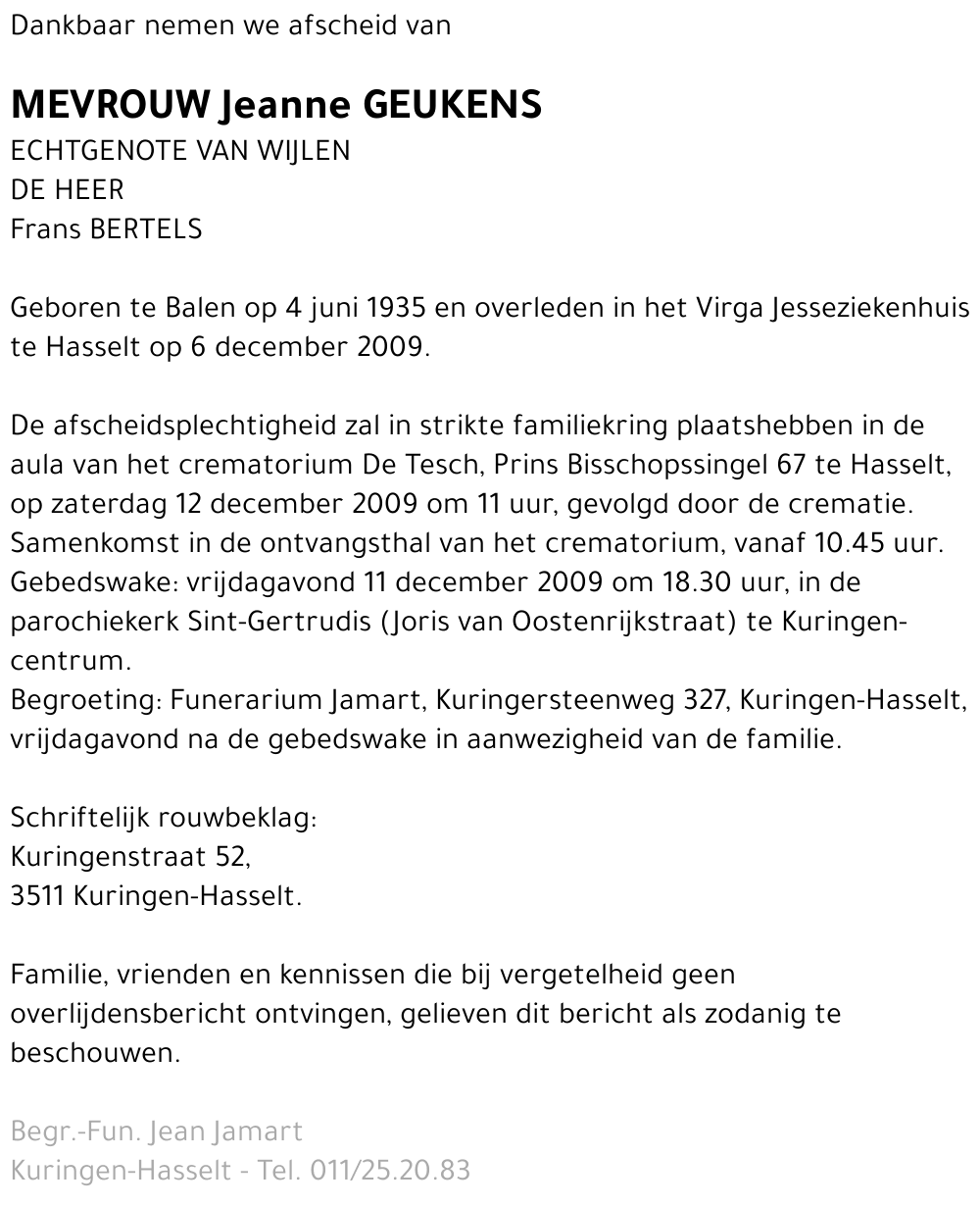 Jeanne Geukens