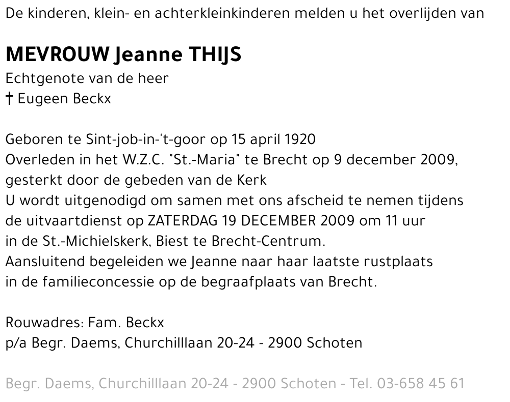 Jeanne Thijs