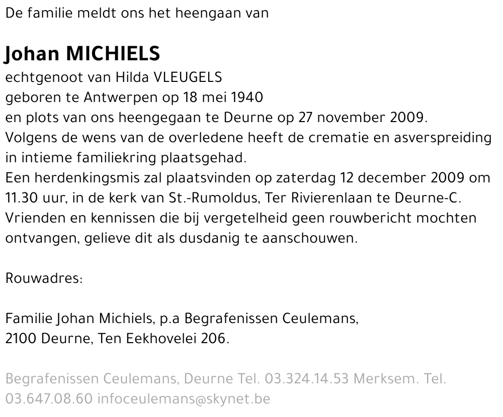 Johan Michiels