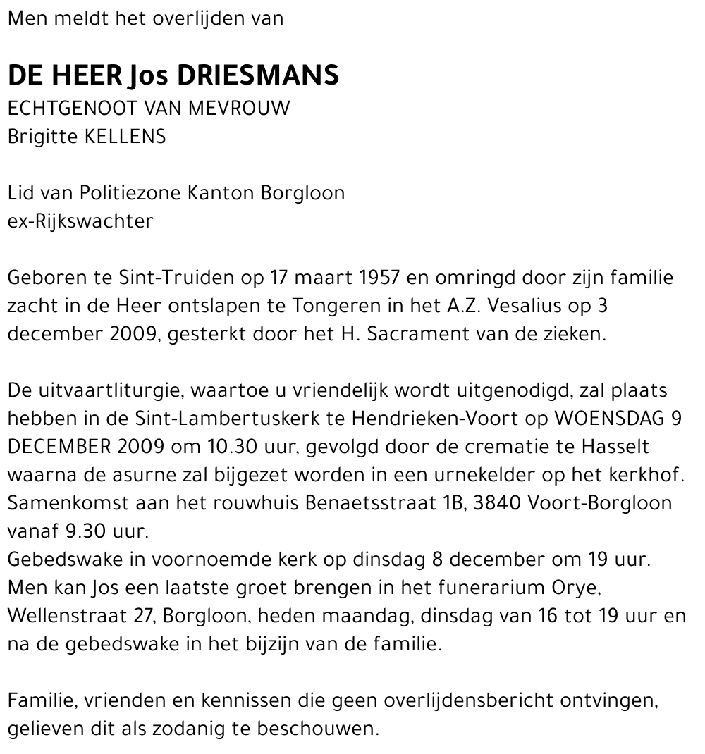 Jos DRIESMANS
