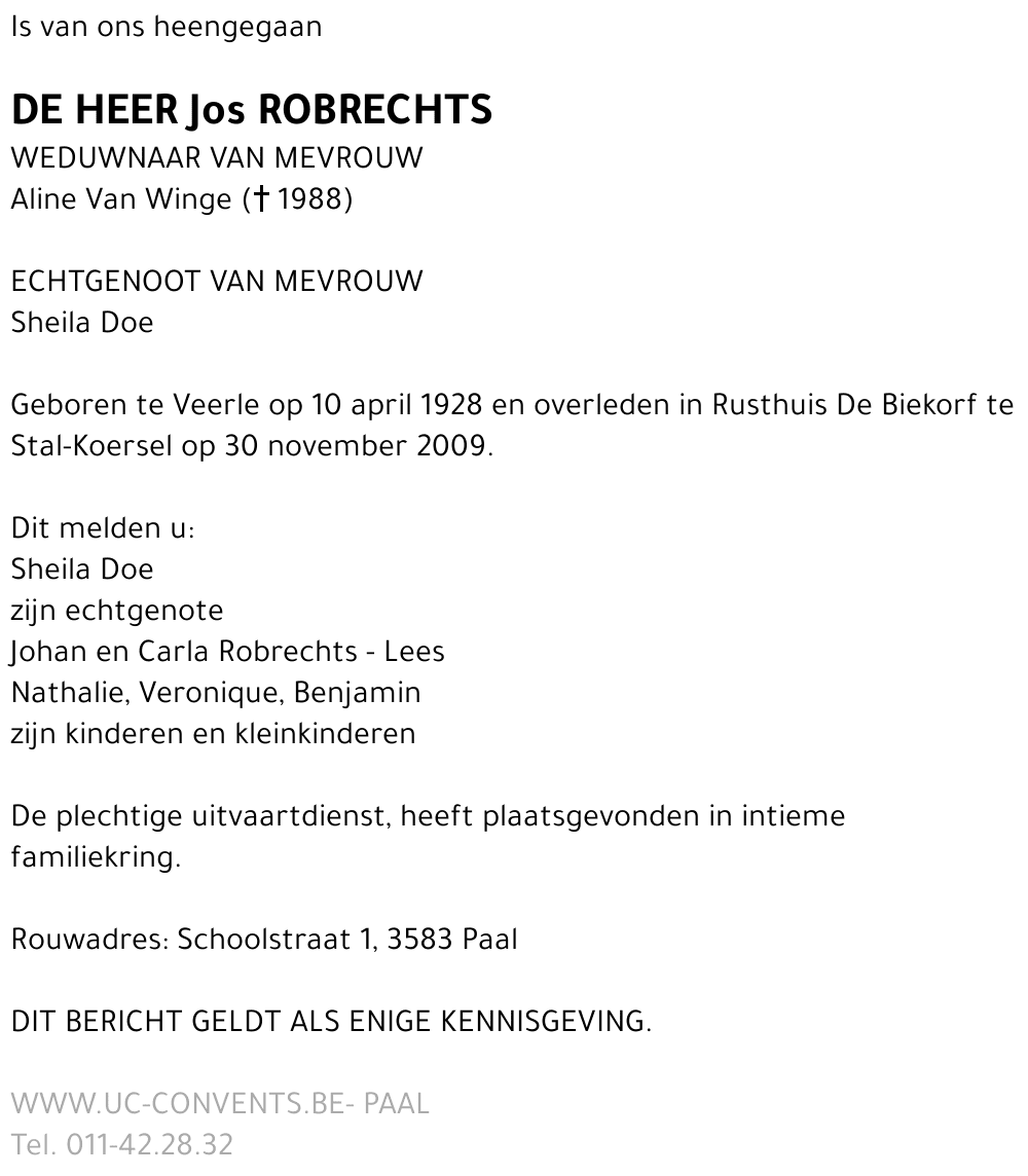 Jos Robrechts