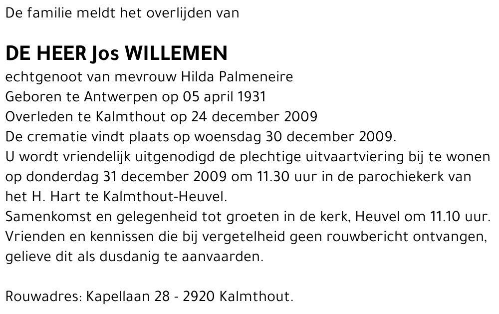 Jos Willemen