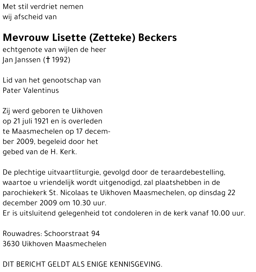 Lisette Beckers