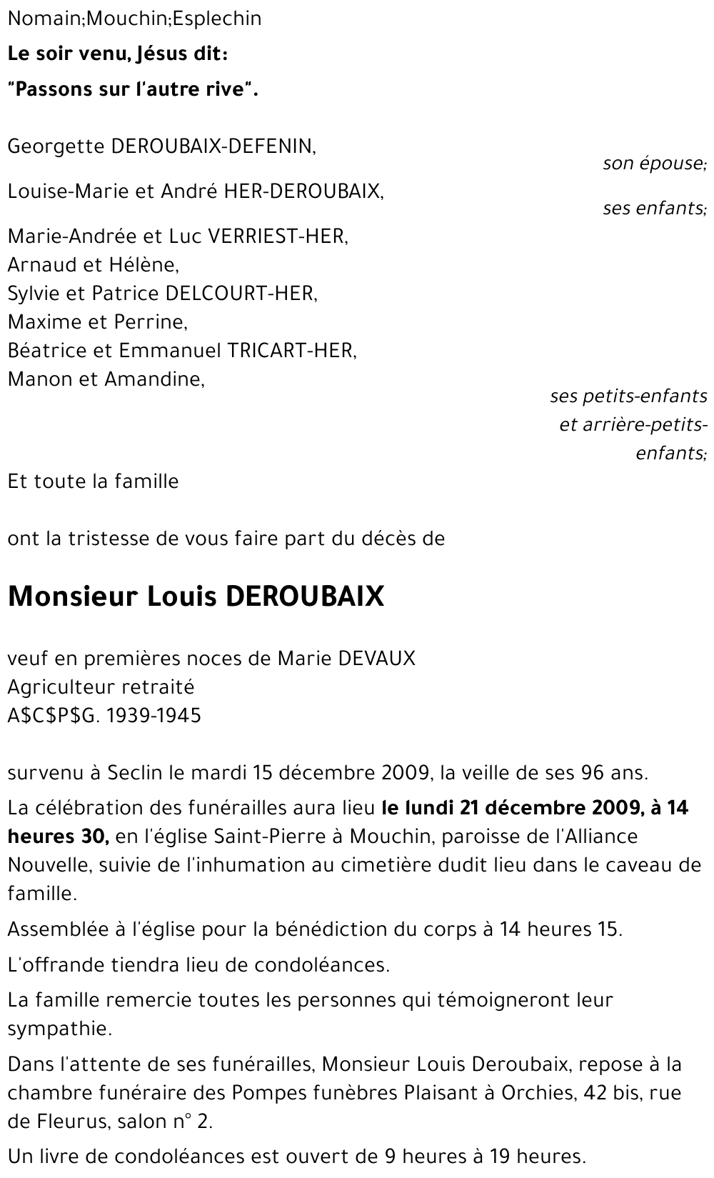 Louis DEROUBAIX