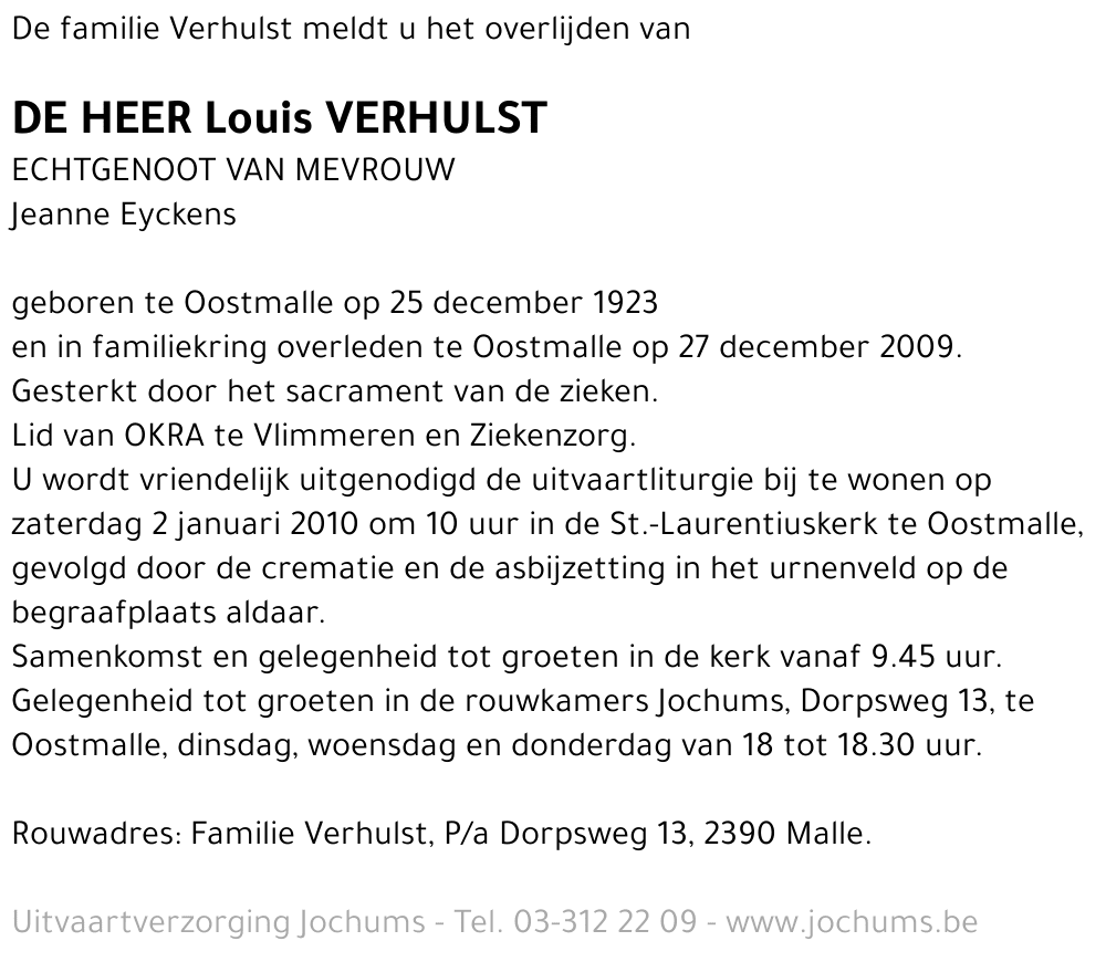 Louis Verhulst