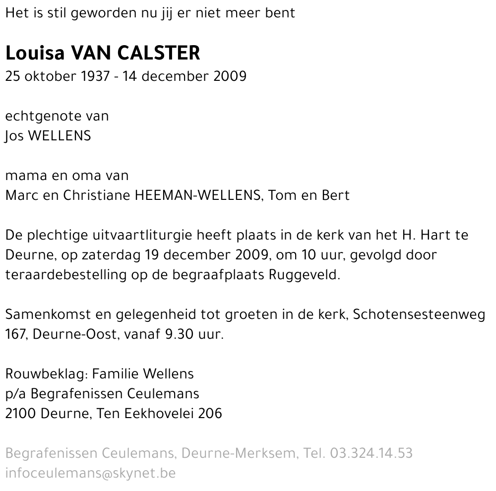 Louisa Van Calster