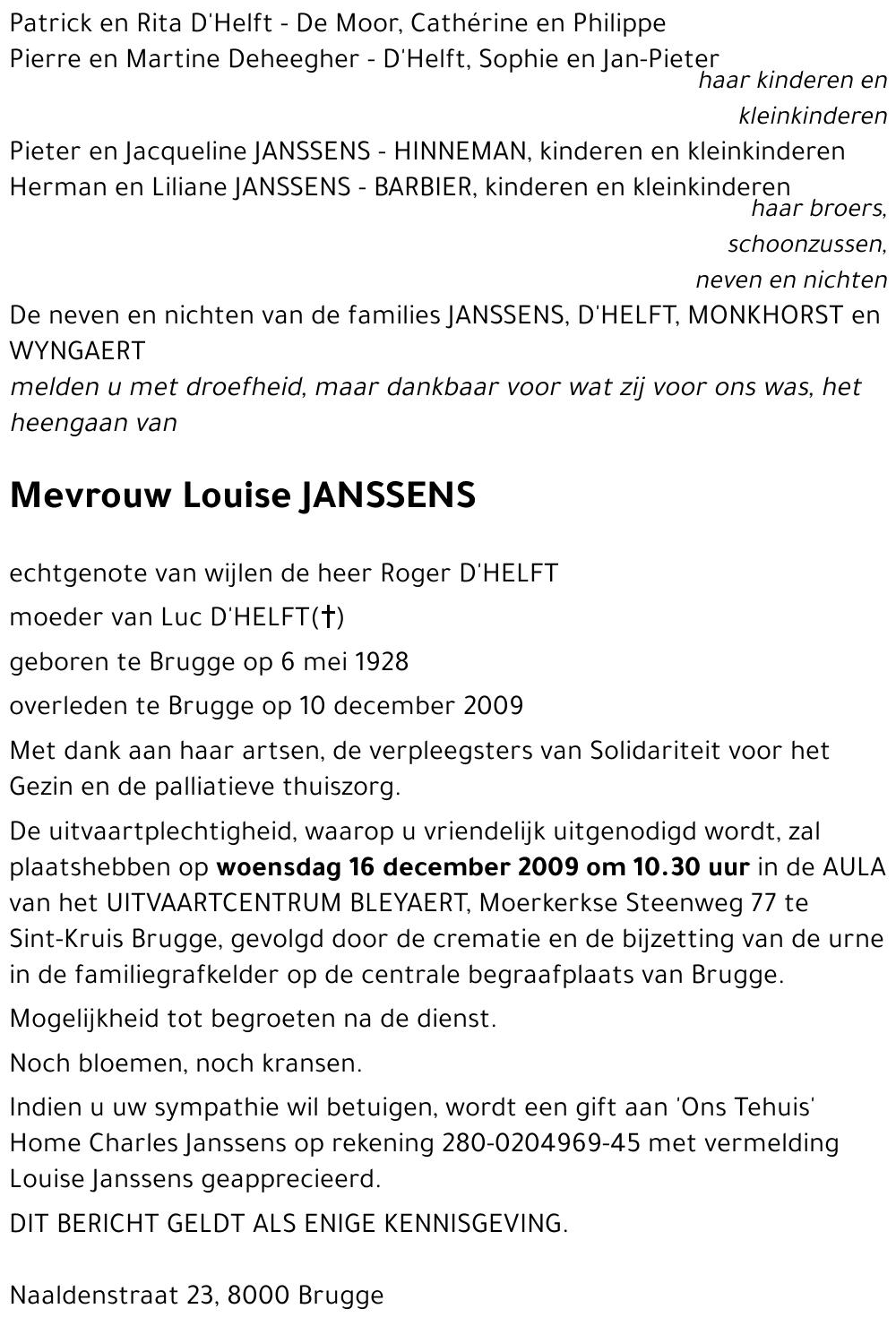 Louise JANSSENS