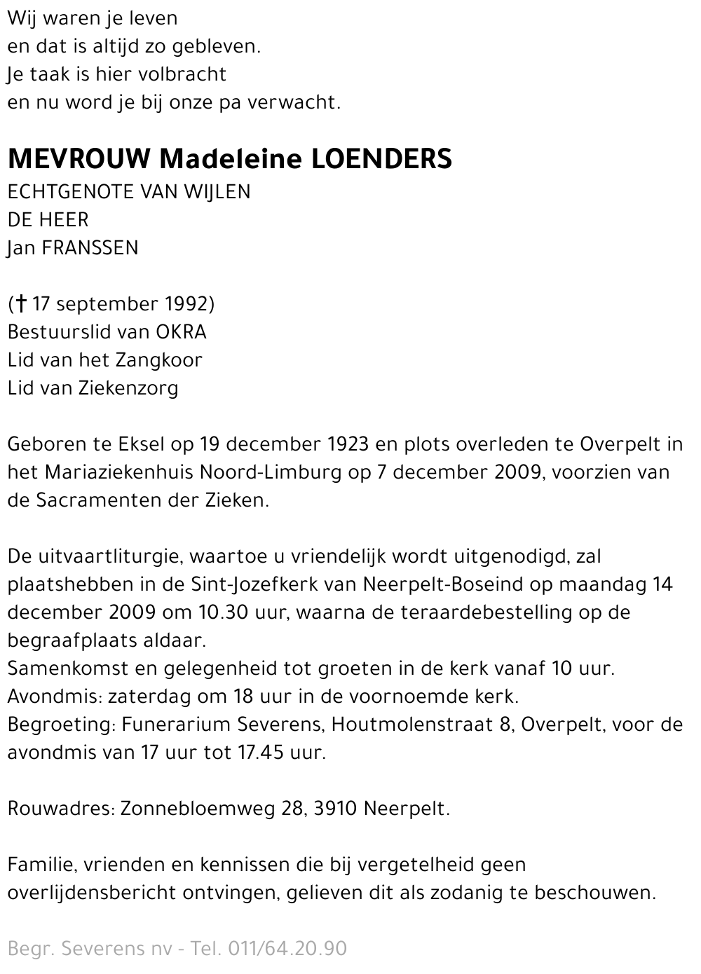Madeleine Loenders