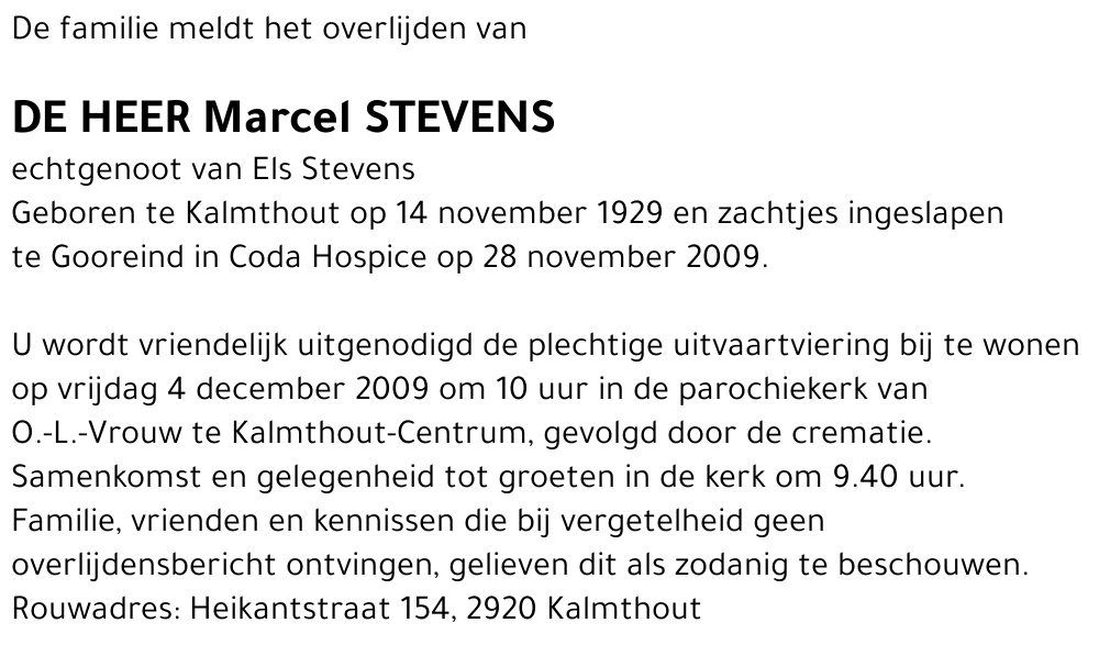 Marcel Stevens