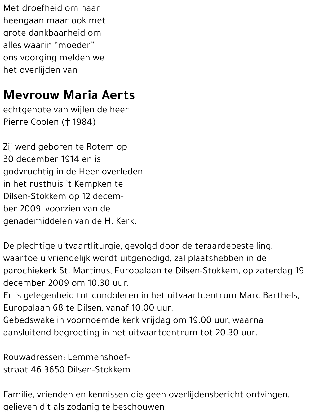 Maria Aerts
