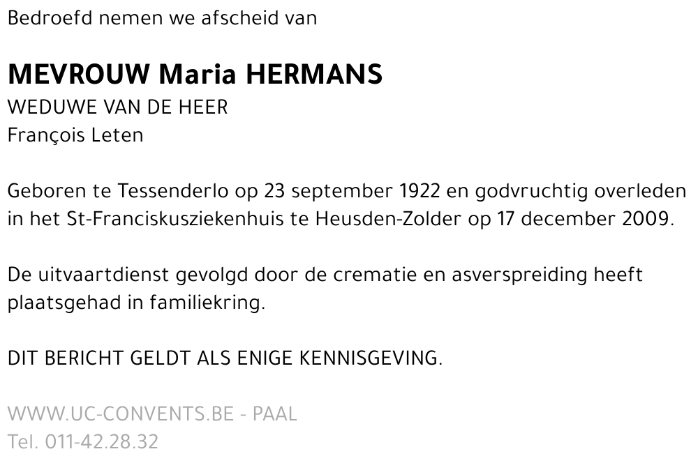 Maria Hermans