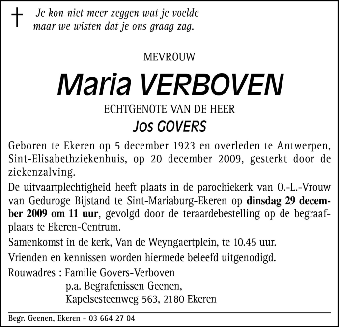 Maria Verboven