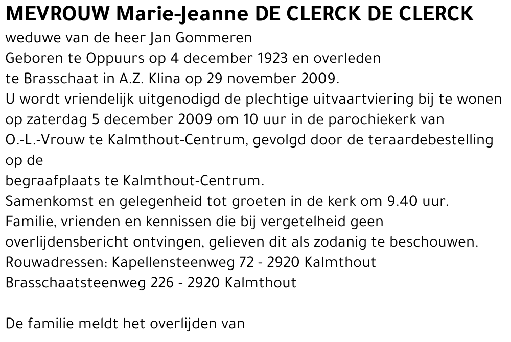 Marie-Jeanne De Clerck