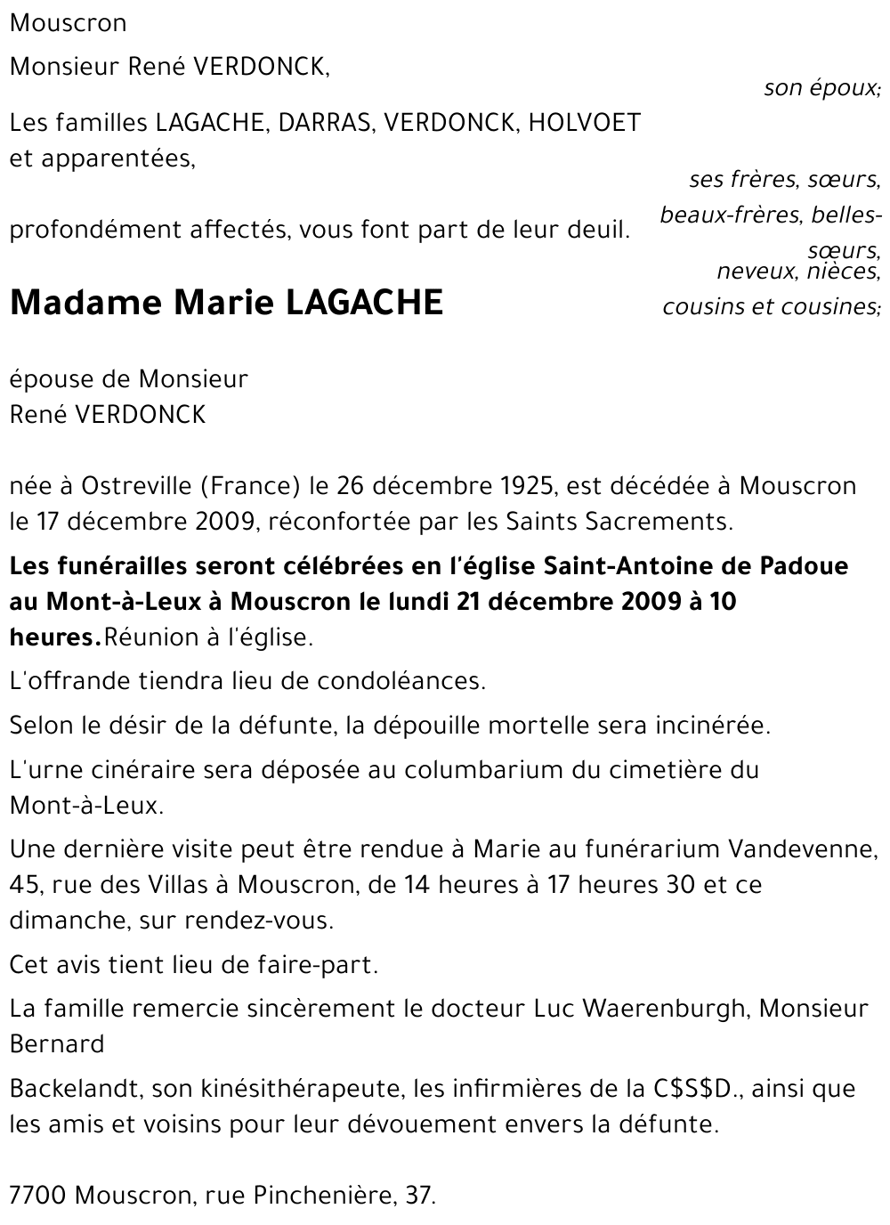 Marie LAGACHE