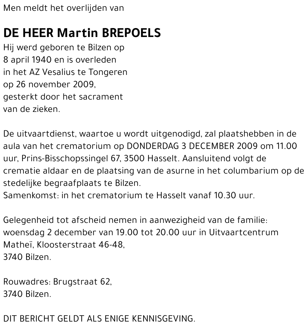 Martin BREPOELS